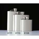 Logo New Years - Captive-Top Pocket Flask, 8 oz