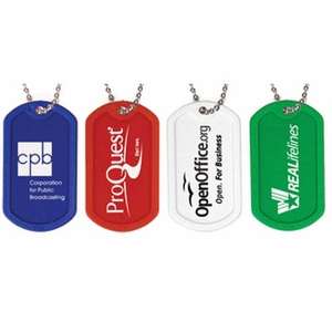 Plastic Dog Tag with 23-1/2
