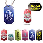 Imprinted Travel & Personal Care Items - Dog Tag with 4-1/2" Ball Chain
