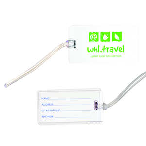 Custom Promotional Vibra Luggage Tag