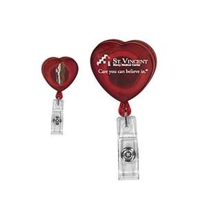 Custom Promotional Heart Badge Holder II