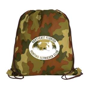 Non-Woven Camo Drawstring Backpack 