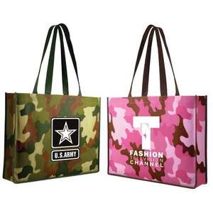 Non-Woven Camo Tote Bag