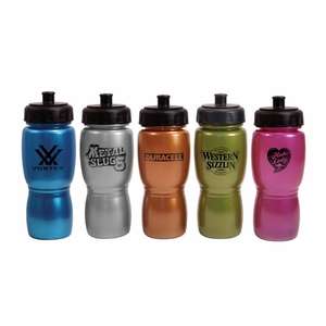 Custom Promotional 18 oz. Metallic Poly-Saver Mate Bottle - BPA Free