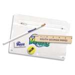 Custom School Kits - Full Color Digital Premium Translucent Vinyl School Kit - Pencil, Ruler, Eraser, Sharpener