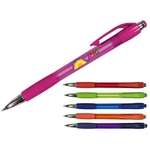 Promotional Click Pens - Mardi Gras Grip Pen - Full Color Digital