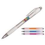 Imprinted Click Pens - Mardi Gras Pearl Grip Pen - Full Color Digital