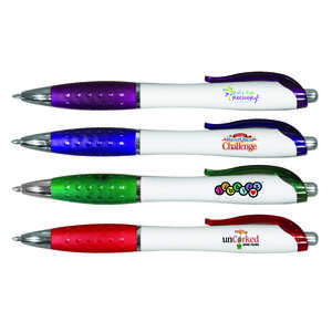 Custom Promotional Contour Grip Pen - Full Color Digital
