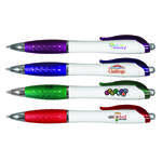Logo Click Pens - Contour Grip Pen - Full Color Digital