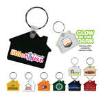 Logo Standard Keychains - House Key Fob - Full Color Digital