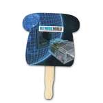Custom Fans - Telephone Shape Hand Fan - Full Color Digital