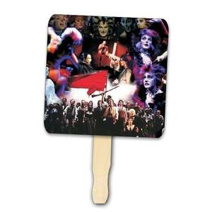 Square Shape Hand Fan - Full Color Digital
