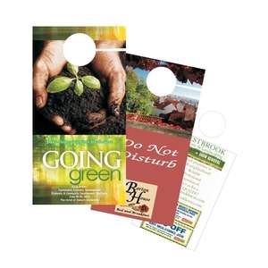 Custom Promotional Digital Printed Door Hanger 