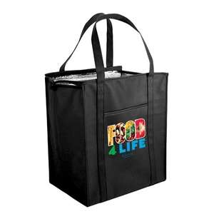 Custom Promotional Non-Woven Large Insulated Bag - Full Color Digital