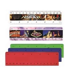 Custom Promotional 6" Plastic Ruler - Full Color Digital
