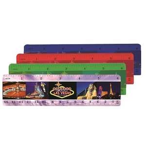 Custom Promotional 6" Plastic Ruler - Full Color Digital