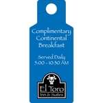 Imprinted Luggage & ID Tags - Matte Plastic Shower Hanger