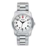 Custom Watches - Victorinox Swiss Army Large White Dial Bracelet Field Watch