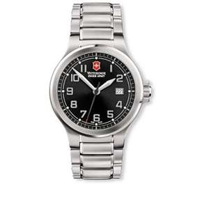 Custom Promotional Victorinox Swiss Army Peak II Large Black Dial Bracelet Watch
