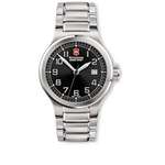 Promotional Watches - Victorinox Swiss Army Peak II Large Black Dial Bracelet Watch