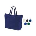 Personalized Bags - BAGedge Canvas Zippered Book Tote - Dark/Colors