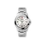 Customized Clocks & Watches - Victorinox Swiss Army Large Garrison Elegance Watch with Stainless Steel Bracelet