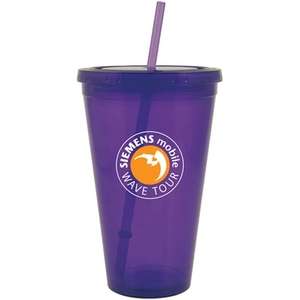 Custom Promotional Spirit Acrylic Tumbler with Straw - 24 oz.