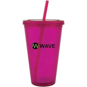 Spirit Acrylic Tumbler with Straw - 24 oz.