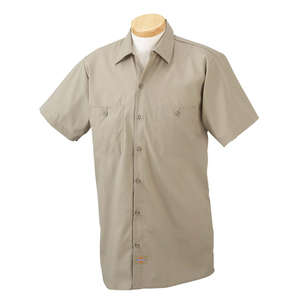 Dickies Premium Industrial Short-Sleeved Work Shirt Khaki