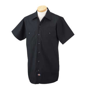 Dickies Premium Industrial Short-Sleeved Work Shirt Black