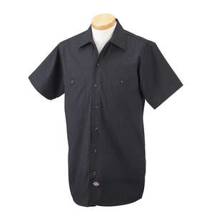 Dickies Premium Industrial Short-Sleeved Work Shirt Charcoal