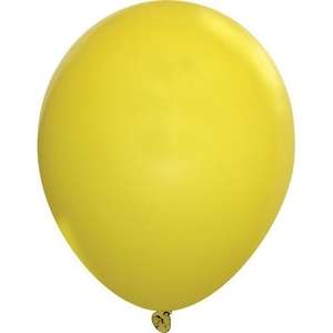 18" Standard Latex Balloon Yellow