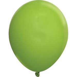 9" Fashion Opaque Balloon Green, Lime