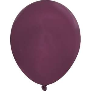 11" Crystal Latex Balloon Burgundy
