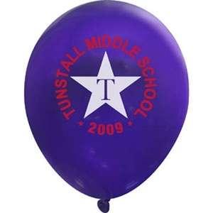 11" Crystal Latex Balloon Purple, Deep