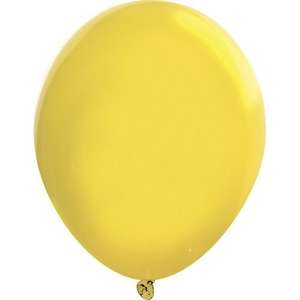 11" Crystal Latex Balloon Yellow, Lemon