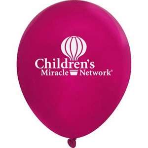 11" Crystal Latex Balloon Magenta