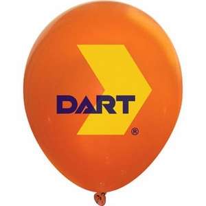 11" Crystal Latex Balloon Orange