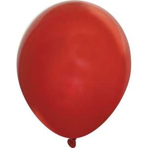 11" Crystal Latex Balloon Red, Ruby