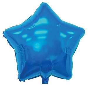 18" Star Shaped Foil Balloon Blue