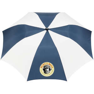Stromberg 42" Slim Stick Auto Folding Umbrella Blue, Navy/White