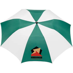 Stromberg 42" Slim Stick Auto Folding Umbrella Green/White