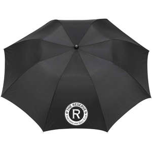 Stromberg 42" Slim Stick Auto Folding Umbrella Black