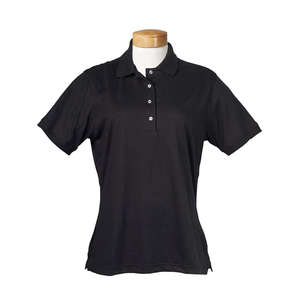 Jerzees Women's 5.6 oz. 50/50 Polo with Sportshield Black