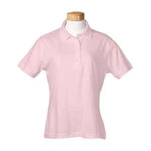 Jerzees Women's 5.6 oz. 50/50 Polo with Sportshield Pink
