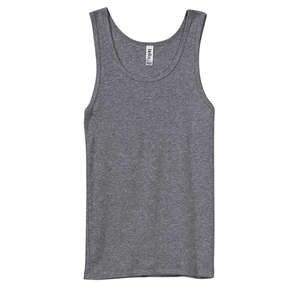 Bella Women's 2X1 Rib Tank - Colors Gray, Heathered Dark