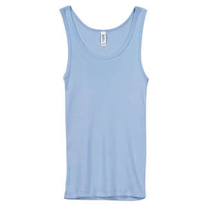 Bella Women's 2X1 Rib Tank - Colors Blue, Baby