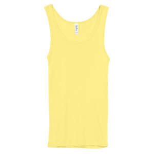 Bella Women's 2X1 Rib Tank - Colors Yellow