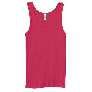 Bella Women's 2X1 Rib Tank - Colors Raspberry