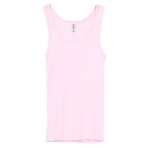 Bella Women's 2X1 Rib Tank - Colors Pink, Soft